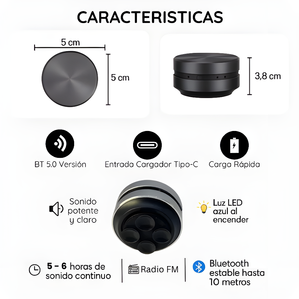 VybeSound™-Altavoz portátil